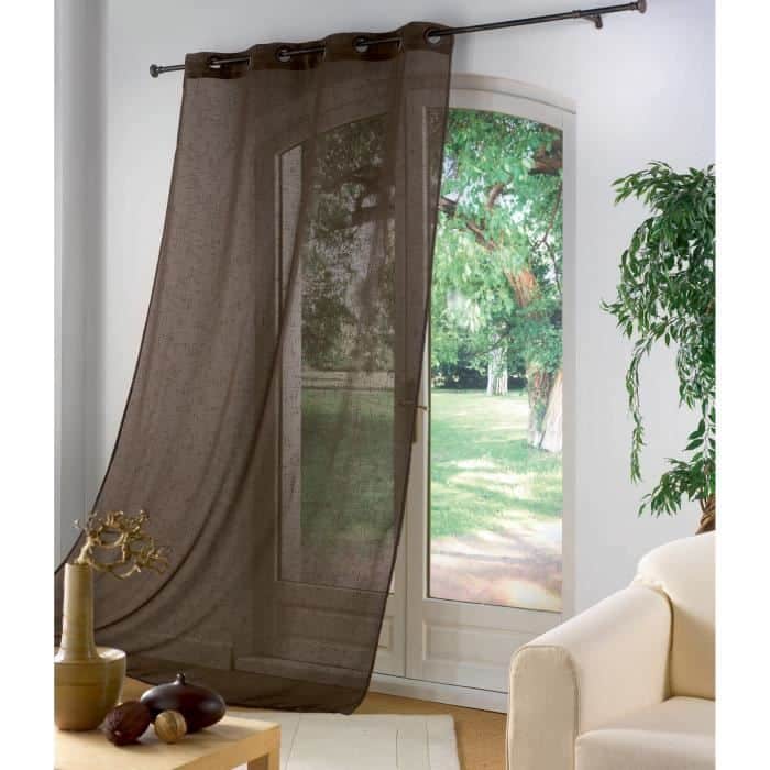 AMBIANCE VOILE DE LIN CACAO