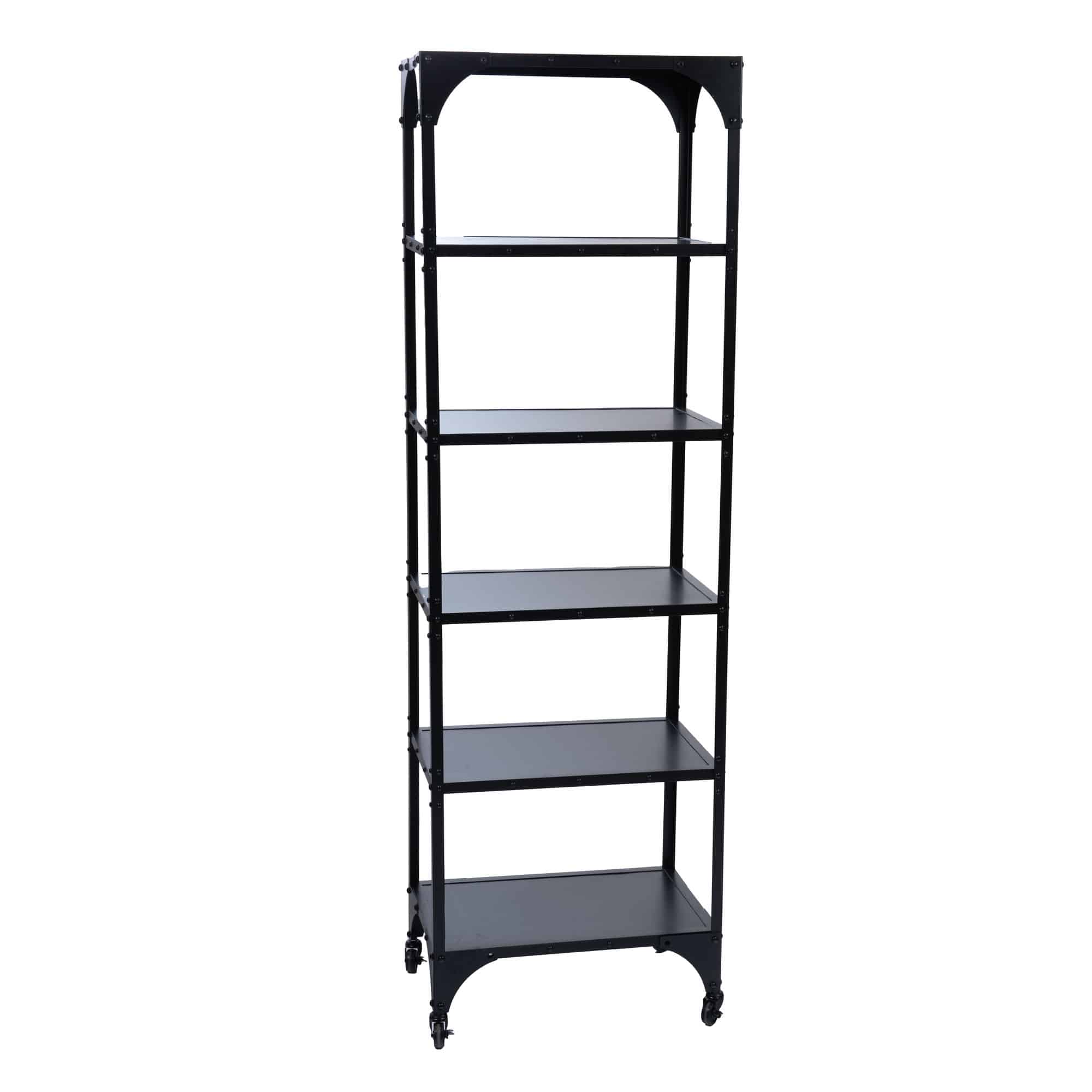ETAGERE 5 NIVEAUX SUR ROULETTES