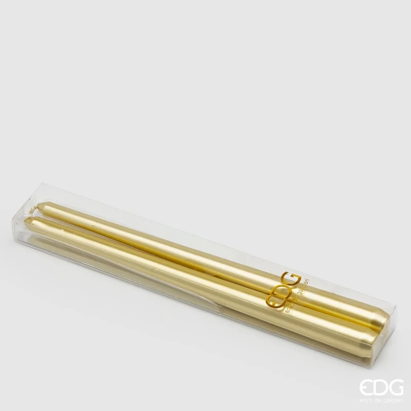 LOT DE DEUX FLAMBEAUX OR